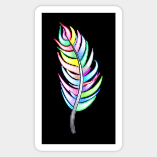 Rainbow feather Sticker